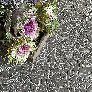 Трафарет - Геральдические листья малый - Фотография интерьере 5